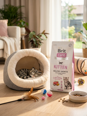 Сухой корм Брит Кеа, HEALTHY GROWTH для котят Здоровый рост и развитие с индейкой, 1,5 кг