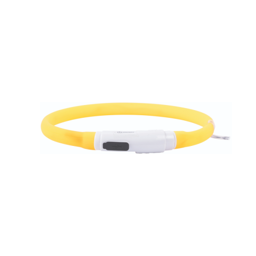 Светящийся ошейник FLASH LED, L, 2.5 x 65 см, оранжевый MPets