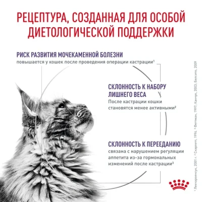 Royal Canin Neutered Satiety Balance Сухой корм для стерилизованных кошек и кастрированных котов с момента стерилизации до 7 лет, 300 г