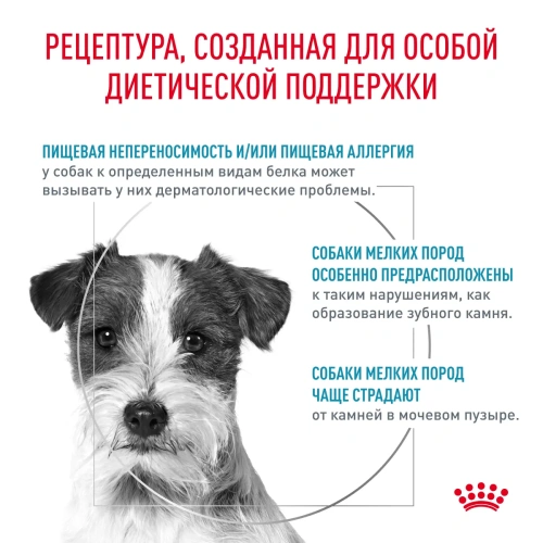 Сухой корм Royal Canin Hypoallergenic Small Dog для собак мелких пород при пищевой аллергии 1кг