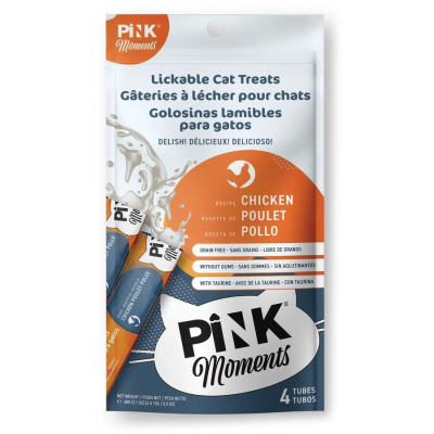 Лакомство для кошек и котят - пюре из филе курицы  с тунцом, 4х15г. Pink Moments