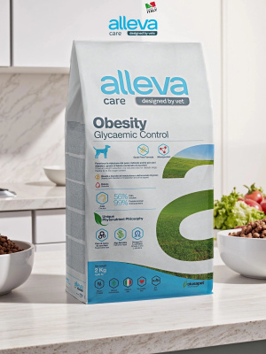 Корм Alleva Care Dog Adult Obesity Glycemic Control сухой диетический корм для взрослых собак 2 кг