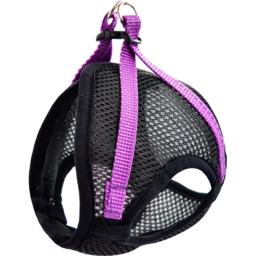 Шлейка - жилет 5744С FRESH LINE    черная с сиреневым L