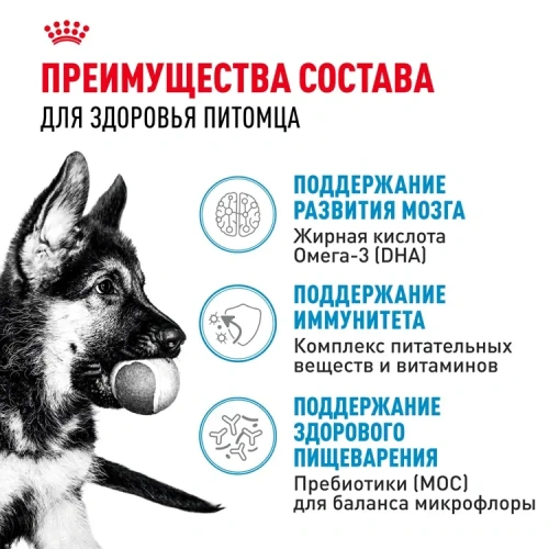 Сухой корм Royal Canin Maxi Puppy для щенков крупных пород  с курицей, 3 кг