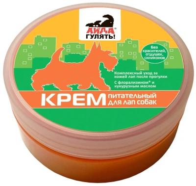 Крем питательный для лап собак "Айда гулять" 120г