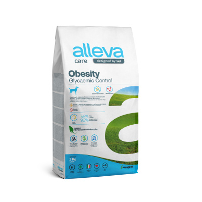 Корм Alleva Care Dog Adult Obesity Glycemic Control сухой диетический корм для взрослых собак 2 кг