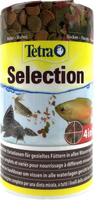 Корм для  рыбок Tetra Selection 4 вида основного корма, 100 мл