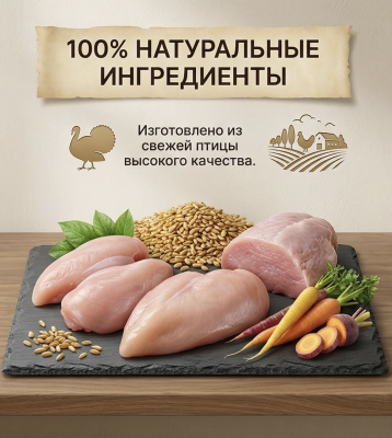 Влажный корм PETEXTRA для стерилизованных кошек, паштет с запеченной индейкой, в ламистерах - 16х100