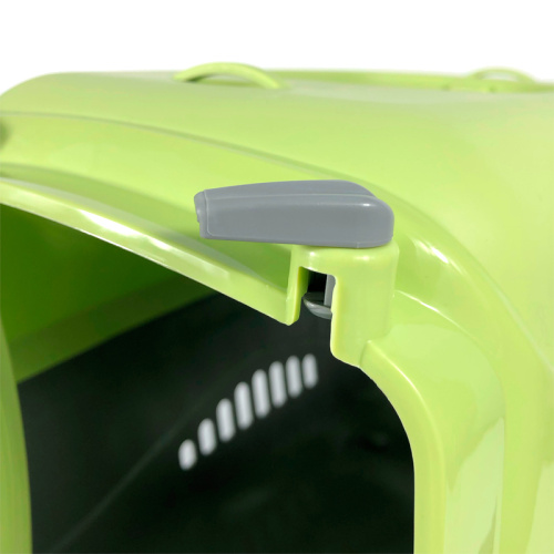 17113 Переноска для животных "Турне" S с прозр.пласт. дверцей 42*29,5*26 см зеленая