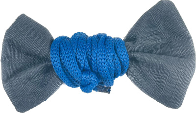 Игрушка для кошек шуршащая БАНТИК на эластичном шнуре (10 см, текстиль, 1шт), 601010