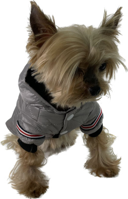 Спортивный водонепроницаемый теплый жилет для питомцев серый S