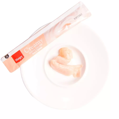 Лакомство для кошек Wanpy Cat  "нежное пюре" с лососем и тунцом в ложечке 10 шт х16 г 