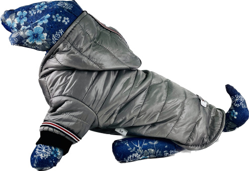 Спортивный водонепроницаемый теплый жилет для питомцев серый XL