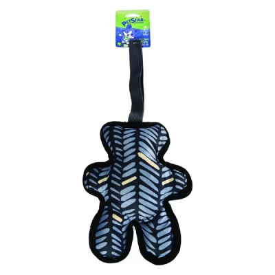 Игрушка для собак PET STAR  в форме медведя с пищалкой, текстиль, 42*21см