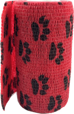 Бинт самофиксирующийся ВитаВет с горькой пропиткой с рисунком 7,5см*4,5м