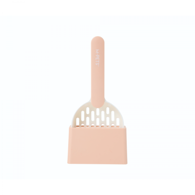 Совок Mpets для кошачьего туалета с подставкой бежевый, 12.5 x 5.5 x 26.5 см