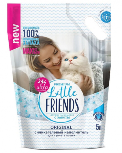 Little Friends Наполнитель силикагелевый, Original, 5 л