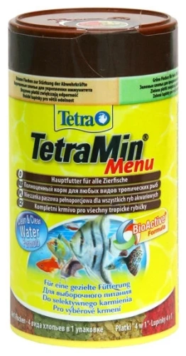 Корм для рыб TetraMin Menu мелкие хлопья 4 вида 100мл