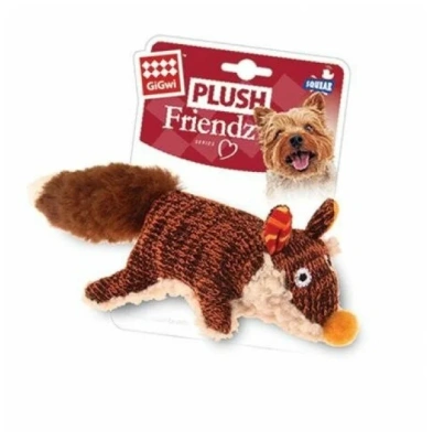 Игрушка для маленьких и средних собак, GiGiwi Лиса с пищалкой 9см