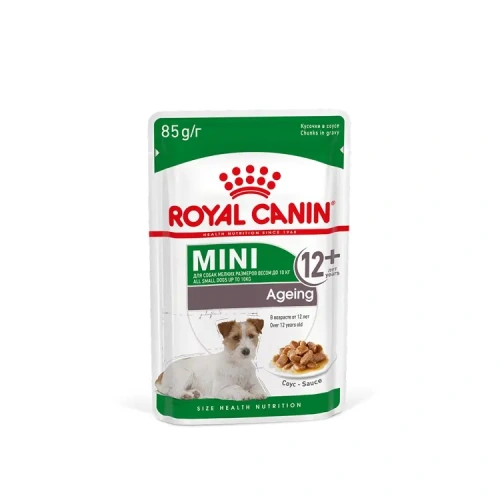Влажный корм  Royal Canin Mini Ageing 12+, для собак  мелких пород 12+ в  соусе, 85г