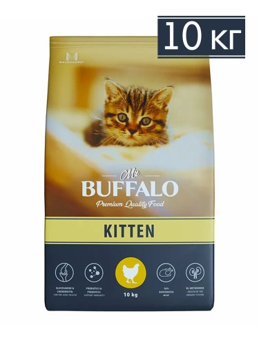 Сухой корм Mr.Buffalo для котят Курица 10кг