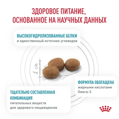 Сухой корм для собак Royal Canin Hypoallergenic, для ср. и кр. пород, при пищевой аллергии 1,5кг