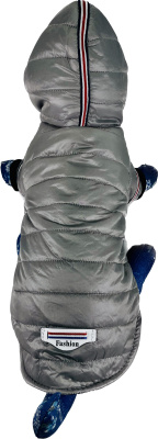 Спортивный водонепроницаемый теплый жилет для питомцев серый XL