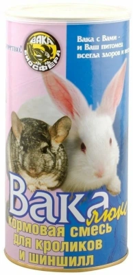 Корм Вака Люкс для шиншилл и кроликов 800г