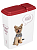 Контейнер для корма Lucky Pet Собаки 2,3л, бордовый
