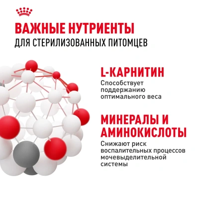 Royal Canin Sterilised 37 Сухой корм для стерилизованных кошек, птица и рис 400 г