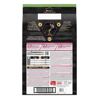 Сухой корм Purina Pro Plan Steril для стерилизованных кошек с чувст. пищеварением - Курица,10кг+2кг