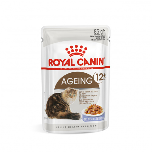 Royal Canin Ageing 12+ Консервированный корм для кошек старше 12 лет, в желе 28x85г.