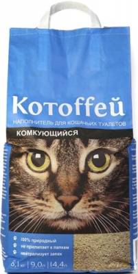 Котоffей Наполнитель комкующийся 14,4 л