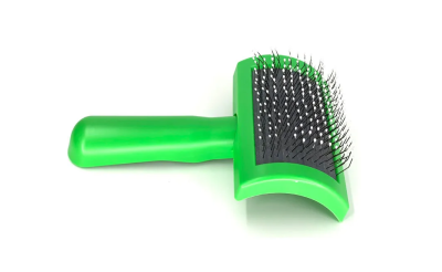 ЗООэкспресс, Пуходерка пластмассовая средняя с каплей 8х16 см, 23082