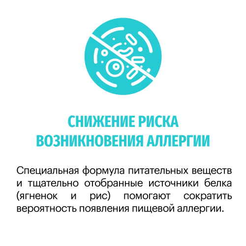 Сухой корм Карми Hypoallergenic Mini для собак мелких пород, склонных к пищевой аллергии Ягненок 2кг