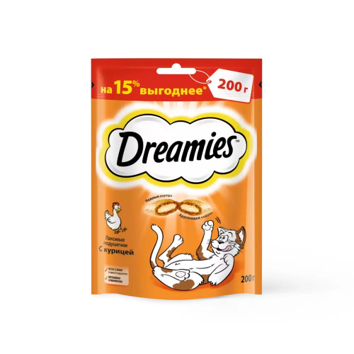Dreamies Лакомые подушечки с Курицей 60г,