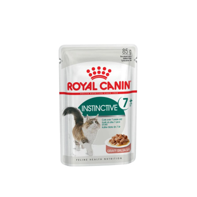 Влажный корм Royal Canin Instinctive 7+ для кошек старше 7 лет, кусочки в соусе  85г