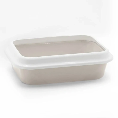 111511 Туалет LEADER для кошки с рамкой 46*34,5*14 см бежевый