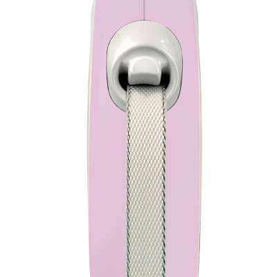 Поводок-рулетка Flexi New Comfort tape, размер - S 5м, 15кг, розовая