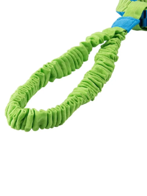 Игрушка-перетяжка Mr.Kranch для собак Плетеное кольцо-спираль на резинке диаметр 12 см голубая