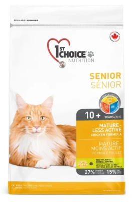Сухой корм 1st Choice для пожилых кошек Mature or Less Active, цыплёнок, 2.72 кг