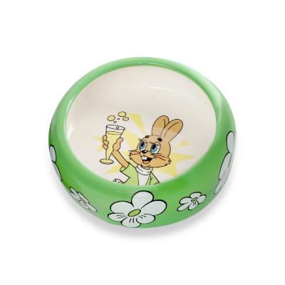 Миска для мелких животных Triol СОЮЗМУЛЬТФИЛЬМ "Заяц", керамическая,  0.25л