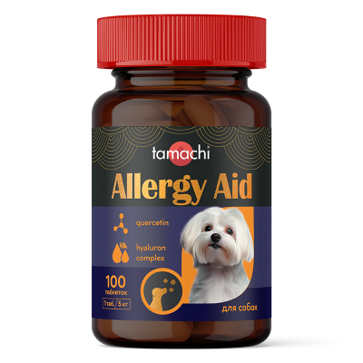 Витамины Tamachi Allergy Aid для мелких собак 100 таб.