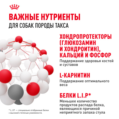 Сухой корм Royal Canin для взрослых собак породы Такса 1,5 кг