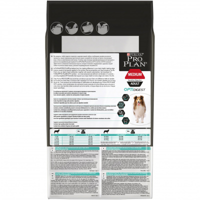 Purina Pro Plan Dog OptiDigest Сухой корм для взрослых собак средних пород с чувствительным пищеварением, с ягненком 1,5 кг