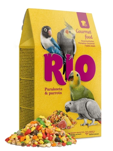 Корм RIO Гурмэ для средних и крупных попугаев 250 гр