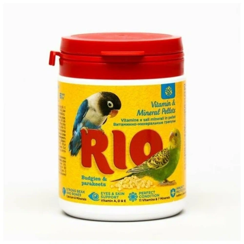 Витаминно-минеральная смесь РИО (RIO) для волнистых и средних попугаев 120 гр, арт.23060