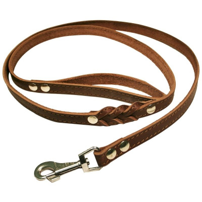 Поводок кожа 0043К 1сл 14 мм длина 2 м коричневый