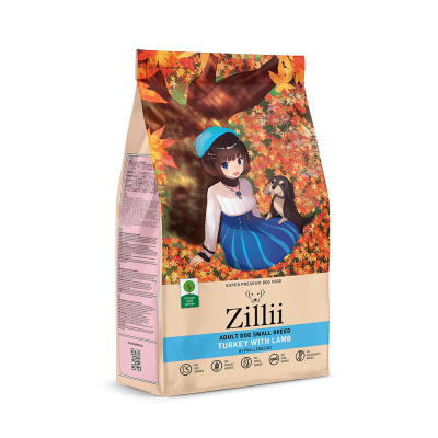 Сухой корм Zillii Adult Dog Small Breed для собак мелких пород с индейкой и ягненком - 2кг