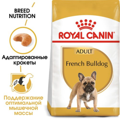 Royal Canin French Bulldog Adult Сухой корм для собак породы Французский бульдог, 3 кг